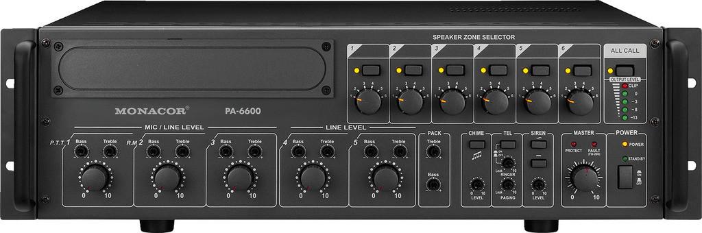IMG Stage Line PA-6600 6-strefowe wzmacniacze miksujące PA 57350