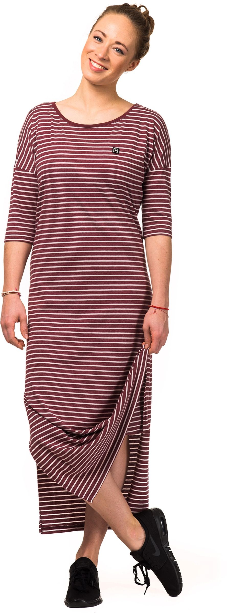 HORSEFEATHERS sukienka damska HORSEFEATHERS LILLIAN DRESS burgundy stripes)