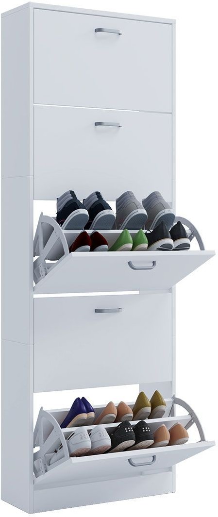 VCM VCM Szafka na buty Sipos (XL, Biały) 4051814367922