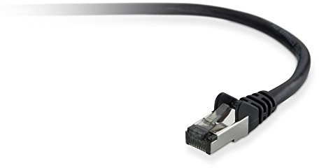 Belkin RJ45 kabel przewód połączeniowy CAT 6 S/FTP 2 m czarna z zabezpieczeniem zatrzasku A3L981BT02MBKHS