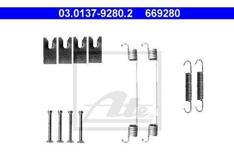 ATE Zestaw dodatków, szczęki hamulcowe 03.0137-9280.2