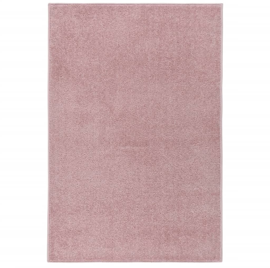 vidaXL Dywan z krótkim runem, 160 x 230 cm, różowy