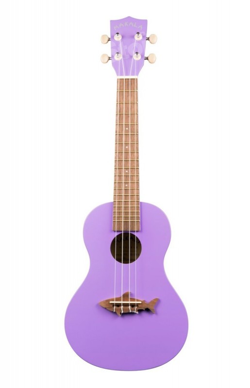 Kala Brand Music Makala Shark MK-CS-PUR - Sea Urchin Purple Concert Ukulele, with Tote Bag