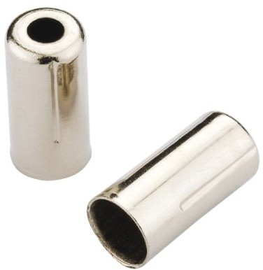 Jagwire końcówka wzmacniacz hamulce oprawionych otwarta, 200-częściowy 5 MM SREBRNY chrom JA5048