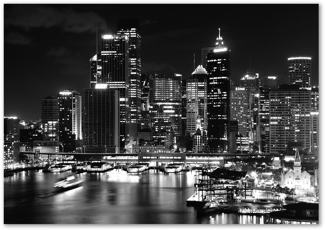 Foto obraz szkło akryl Sydney nocą