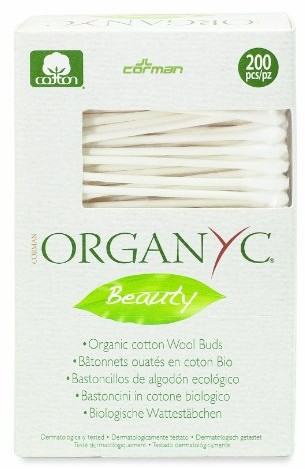 Organyc organyc pałeczki higieniczne opakowanie jest wykonana ze 100% ekologicznej bawełny o biologicznie degradowalnych, 4er Pack (4 X 200 sztuk) ORGBT01AMA