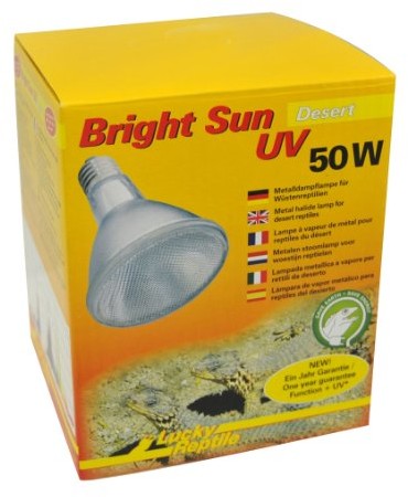 Lucky Reptile Bright Sun UV Desert, metalowa lampa parowa do oprawy E27 z promieniowaniem UVA i UVB