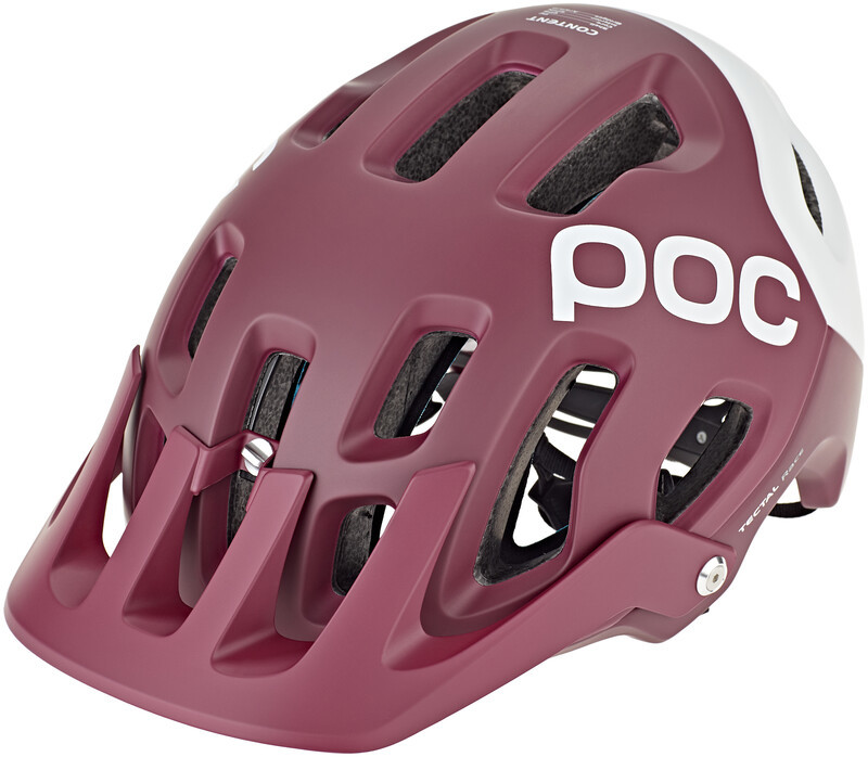 POC Tectal Race Spin Kask rowerowy, propylene red/hydrogen white matt 55-58cm 2021 Kaski MTB PC105118393MLG1