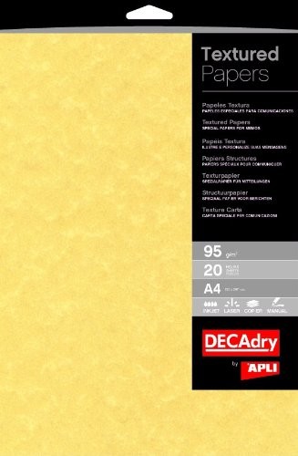 Decadry DECAdry pcl1600 pergaminu 95 G 21 x 29,7 cm 100 arkuszy papieru kolor złoty LX13497