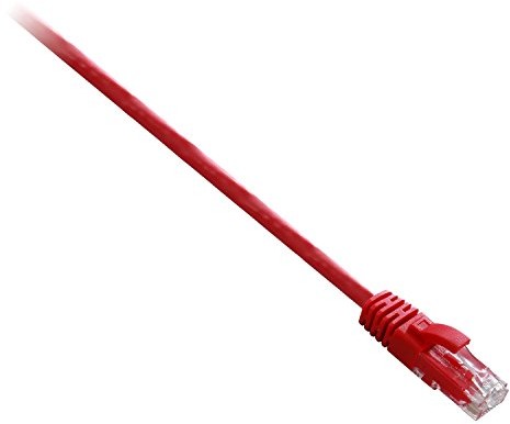 V7 kablem Ethernet  Twisted Pair ze złączem 2 RJ45 V7CAT6STP-10M-RED-1N