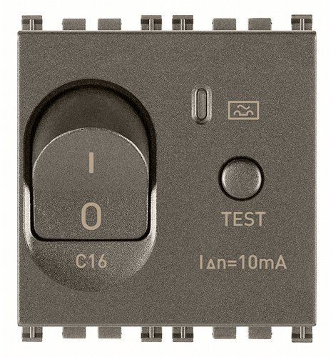Wyłącznik automatyczny magnetotermiczny różnicowy 1P+N C16 10mA, metal, 2M 19411.16.M