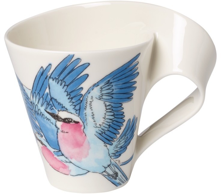 Villeroy & Boch New Wave Caffe Lilac Breasted Roller Kubek w pudełku prezentowym 10-4200-9100