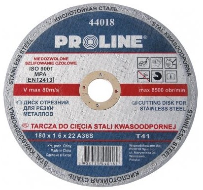 Profix Tarcza do cięcia stali kwasoodpornej 115x1.0x22