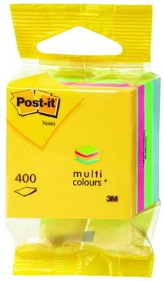 Post-It 3M Mini Kostka samoprzylepna (2012-MUC), 51x51mm, 1x400 kart., mix kolorów 3M-FT510280868