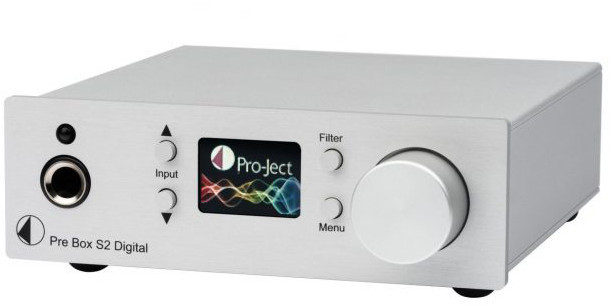 Pro-Ject Pro-Ject Pre Box S2 Digital PreBox S-2) Przedwzmacniacz liniowy stereo z DAC Kolor Srebrny