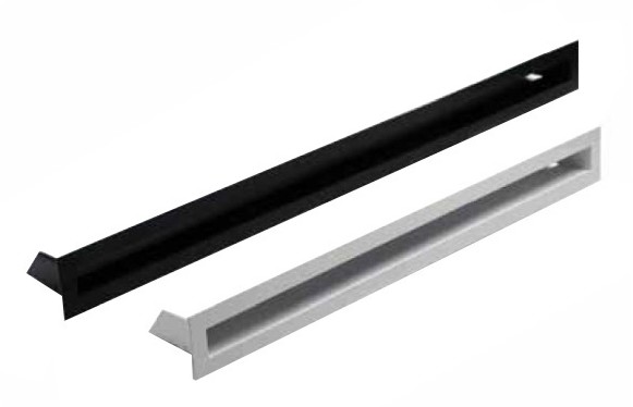 Ekkom Kratka kominkowa  Aero 6 x 38 cm czarna