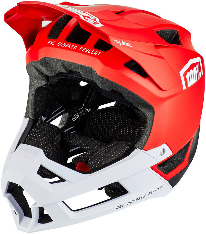 Modi 100% Trajecta rowerowy, red M 56-58cm 2020 Kaski Fullface i Downhill HU-HLT-0015-13-M