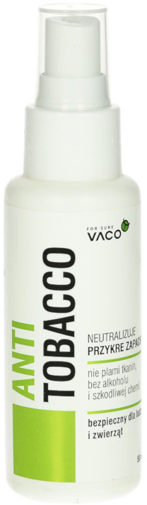 Vaco VACO Anti Tobacco Neutralizator brzydkich zapachów, dymu tytoniowego 50ml.