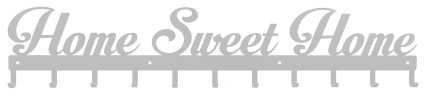 Furnigo Wieszak ścienny Home Sweet Home 01 szary F-HSH01sz