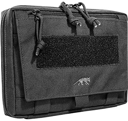 Tasmanian Tiger TT EDC Pouch plecak kompatybilny z Molle torba dodatkowa na narzędzia i zestaw pierwszej pomocy z powierzchnią do łatowania (czarny) TT-7197-040