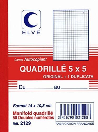 Elve ELVE 2129 notatnik, 140 x 105 mm, w kratkę (5/5) 2129