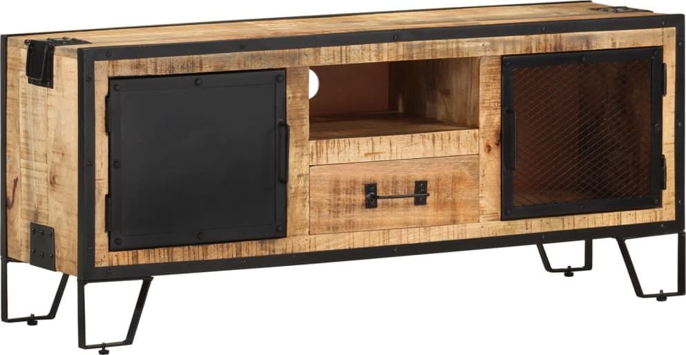 vidaXL Szafka pod telewizor 110x31x46 cm surowe drewno mango 328284