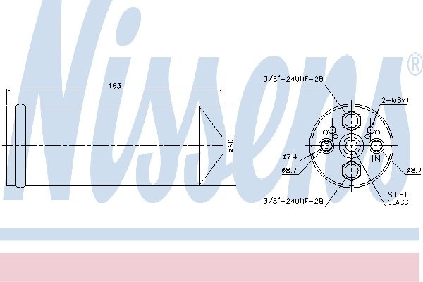 NISSENS Osuszacz, klimatyzacja NISSENS 95523