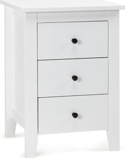 Costway Szafka nocna stolik boczny z szufladami HW61313WH