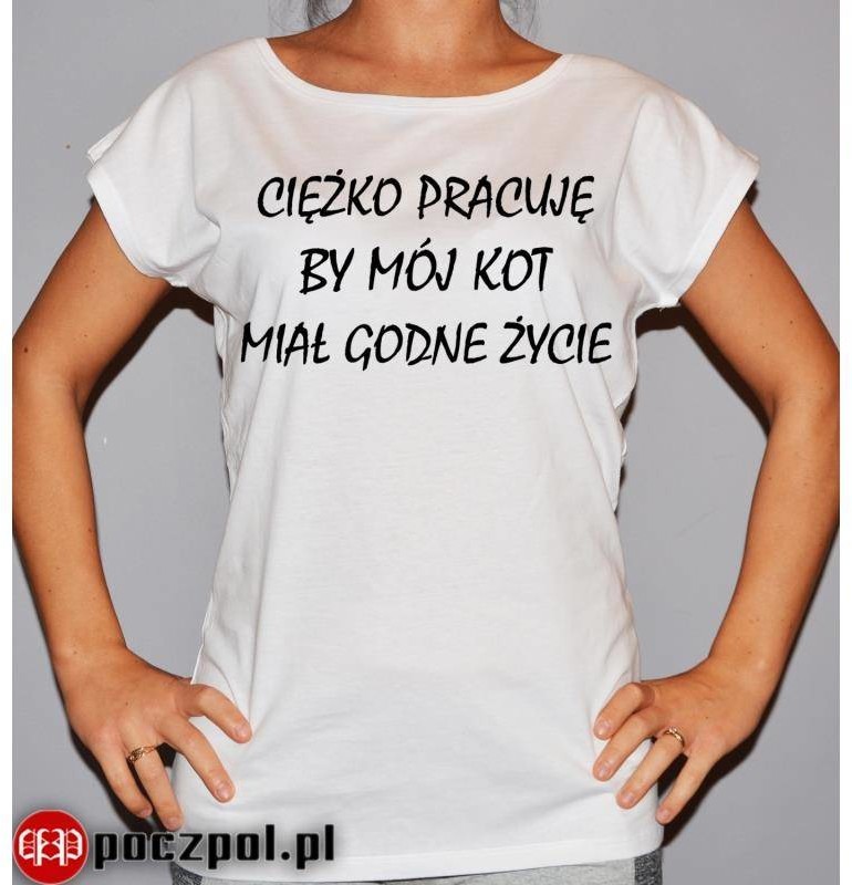 Poczpol Ciężko pracuję by mój kot miał godne życie PRZPOC-6-1560
