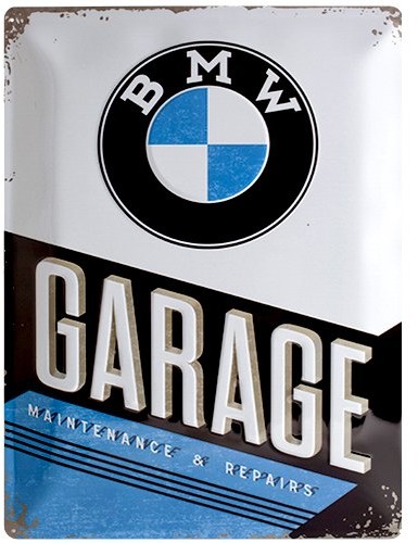 Nostalgic-Art 23211 tabliczka blaszana BMW-garaż, 30 x 40 cm 23211