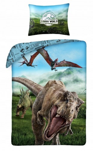 Detexpol pościel dziecieca 140x200 dinozaur t-rex trex1