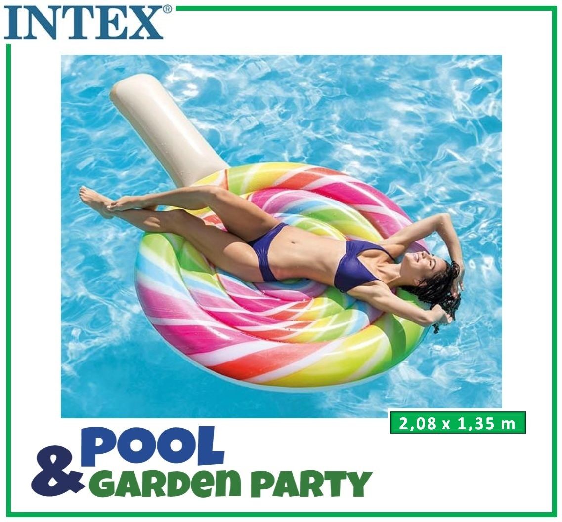 Intex Materac dmuchany plażowy Lizak Gigant, 208x135 cm
