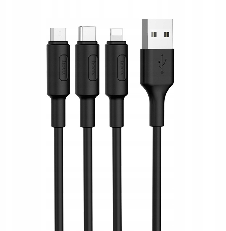 Hoco Kabel Usb > X25 Soarer 3w1 micro Usb, Ligh