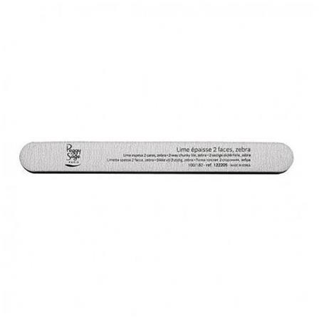 Peggy Sage 2-Way Chunky Nail File Zebra Medium szeroki pilnik do paznokci dwustronny 100/180 zebra 1szt 48330-uniw