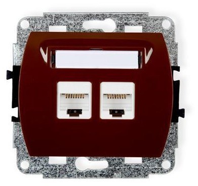 Karlik Mechanizm gniazda komputerowego podwójnego 2xRJ45 TREND 4GK-2