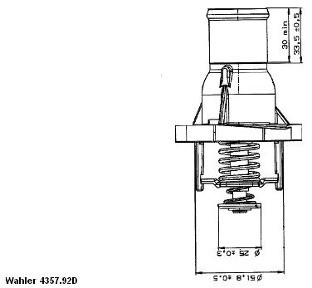 Wahler Termostat ukadu chodzenia 4357.92D