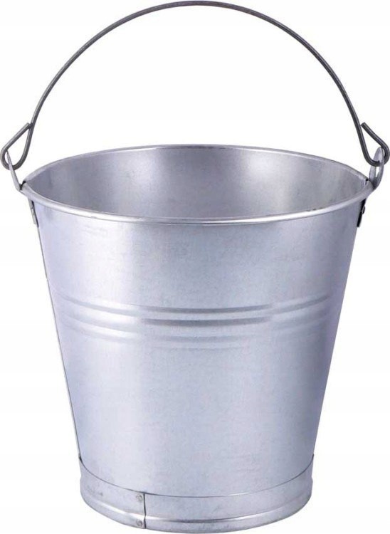 Wiadro Blachy Ocynkowanej 12 Litrów