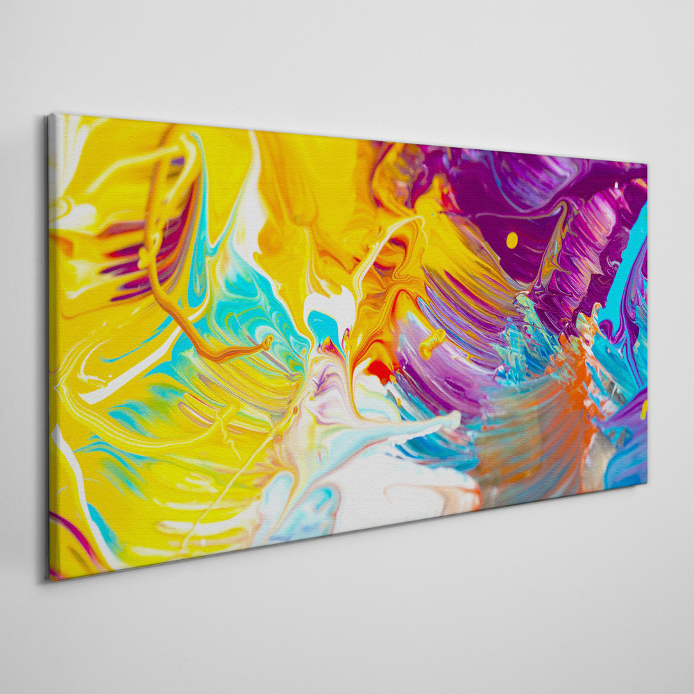 PL Coloray Obraz na Płótnie Abstrakcja Wielokolorowy 100x50cm