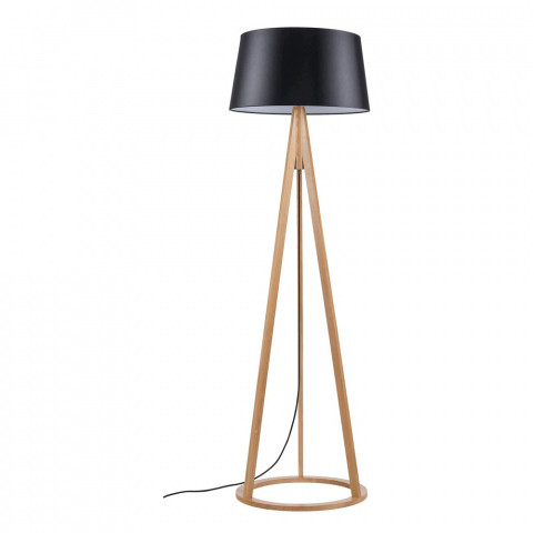 Spotlight Premium Collection Lampa podłogowa Konan 6425174 SPOTLight Premium Collection czarna oprawa z drewna dębowego 6425174