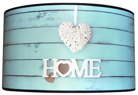 Lampdar Plafon HOME 2xE27/60W/230V niebieski