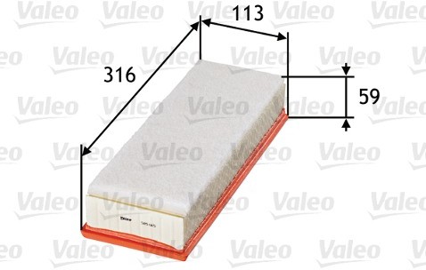 Valeo Filtr powietrza 585010