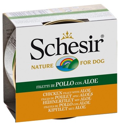 Schesir Dog Kurczak z aloesem w galaretce 24x150g