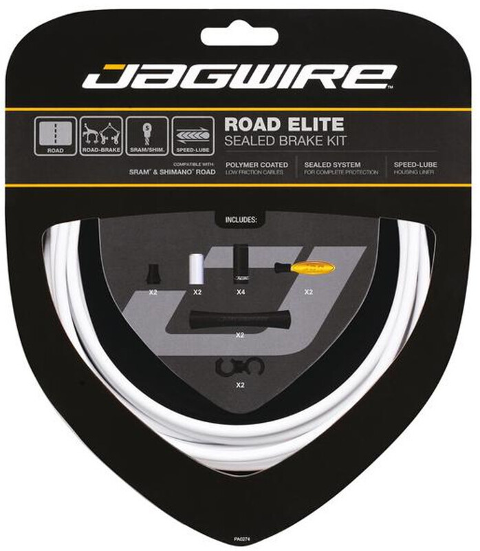 Jagwire Road Elite Sealed Zestaw linek hamulcowych, white 2021 Linki i osłonki hamulcowe 18019433