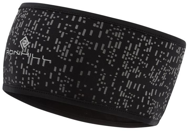 RONHILL RONHILL Opaska na głowę NIGHTRUNNER HEADBAND czarno-szara