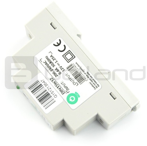 Zasilacz DIN15W12 na szynę DIN - 12V / 1,25A / 15W ZAS-06388