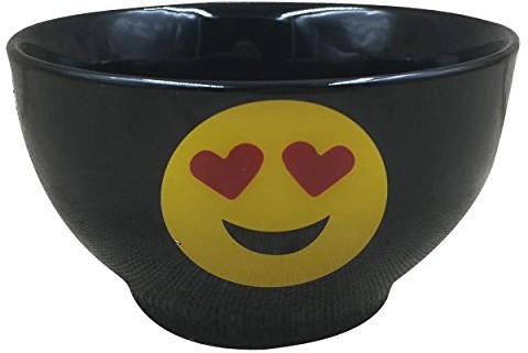 Emoticonworld emoticonworld q2137  miska, średnica 14 cm, w kolorze czarnym EW-10485