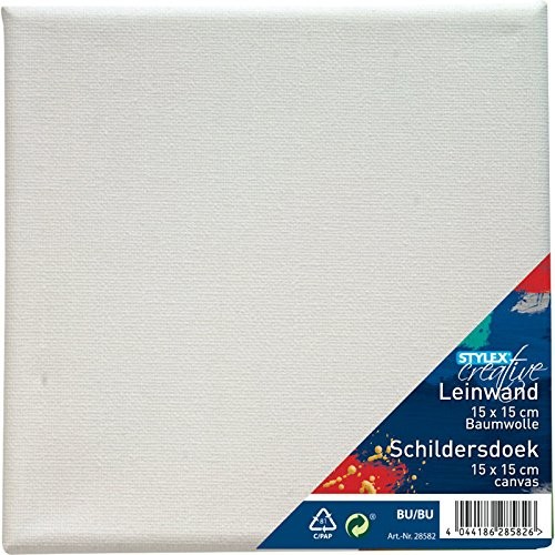 Stylex płótno, różne rozmiary, biały, 15 X 15 cm 2051329