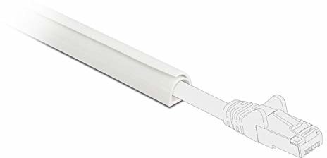 Delock Kanał kablowy Mini samozamykający 10 x 10 mm - długość 1 m biały 20717