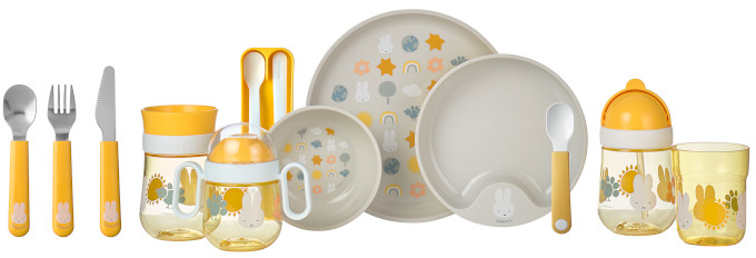 Mepal Mepal Mio Miffy Explore 22 Cm Popielaty Talerzyk Dla Dzieci Płytki Plastikowy