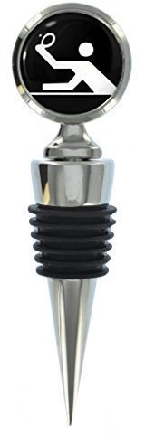 1StopShops Znak olimpijski Table Tennis zamknięcie metalowych butelki do wina